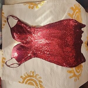 Sequin red dress